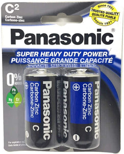 Panasonic UM-2NPA/2B Super Heavy Duty C Batteries - 2 Pack