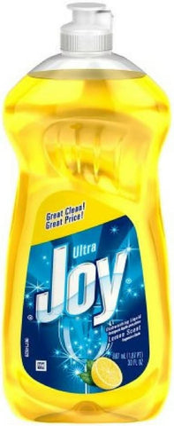 Image of Joy Ultra Concentrated Dishwashing Dish Liquid, Lemon, 30 fl oz (Pack of 4)