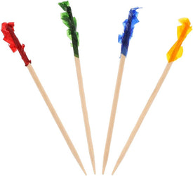 Royal Regular Frill Picks, Assorted Colors, Package of 1000