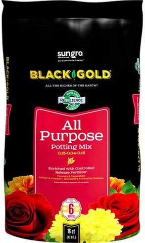 Black Gold 1310102 16-Quart All Purpose Potting Soil with Control…