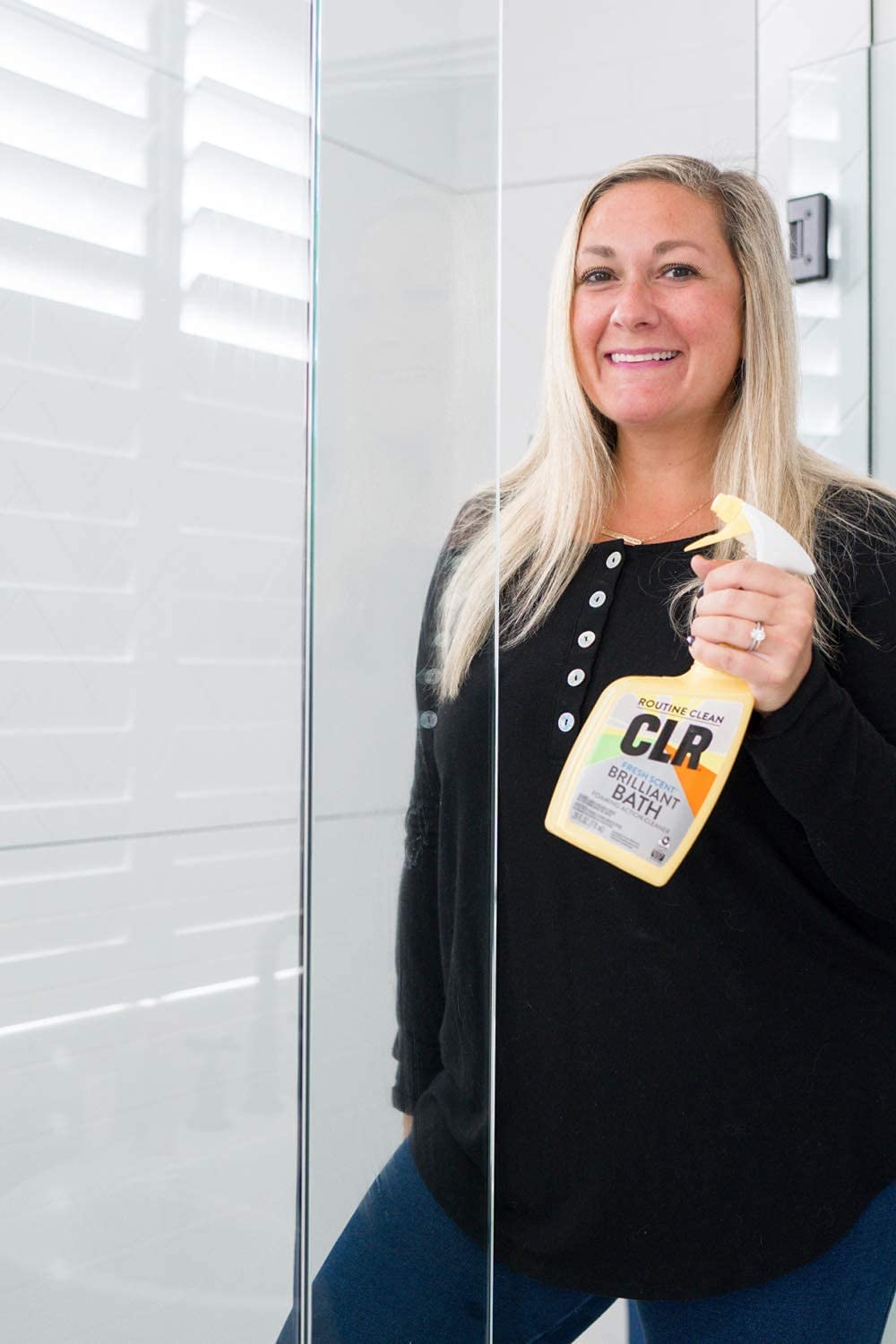 CLR Jelmar PB-BK-2000 Fresh Scent Bath and Kitchen Cleaner, 26 oz Trigger Spray Bottle