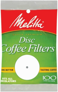 White Disc Coffee Filter, 100 Count (Pack of 3)