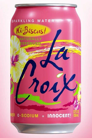Image of La Croix Hi-Biscus Naturally Essenced Flavored Sparkling Water, 12 oz Can (Pack of 10, Total of 120 Oz)