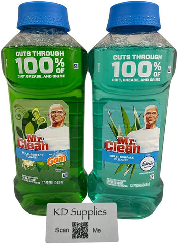 Image of Mr.Clean All Purpose Cleaner 28Oz W/Gain Original (Package May Vary) Pack of 2