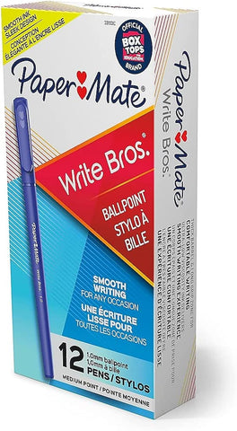 Image of Paper Mate 3311131 Ballpoint Pen, Medium Point, Blue Ink/Blue Barrel