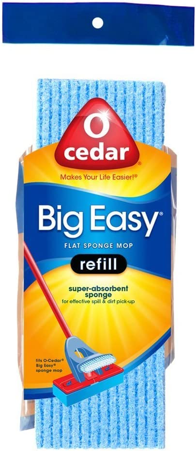 O-Cedar Big Easy Flat Sponge Mop Refill - 3 Pack