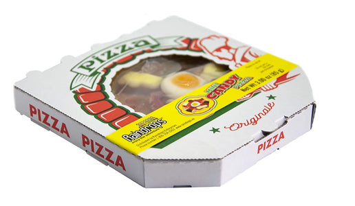 Raindrops Gummy Candy Pizza - 4.5" Mini Pizza with 18 Pieces of Candy Per Box - Yummy Toppings Made from Gummy Bears