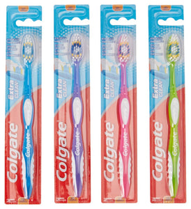 Colgate Extra Clean Full Head Toothbrush, Soft, Assorted Colors (Pack of 12)