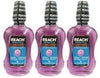 3 Pack Of Reach Essentials Anti-Plaque 6 In 1 Benefits Refreshing Mint Mouthwash 400 ml