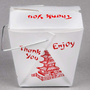 Chinese Take Out Boxes PAGODA 8 oz/Half Pint Party Favor and Food Pail