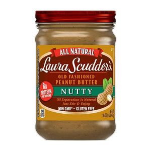 Laura Scudder's Nutty Natural Peanut Butter - 16 oz - 2 Pack