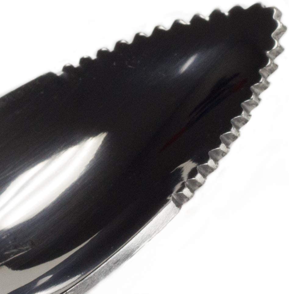 Chef Craft Stainless Steel Grapefruit and Dessert Spoon with Serrated Edge
