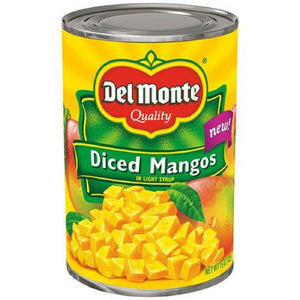 Del Monte, Diced Mangos in Light Syrup, 15oz Can (Pack of 6)