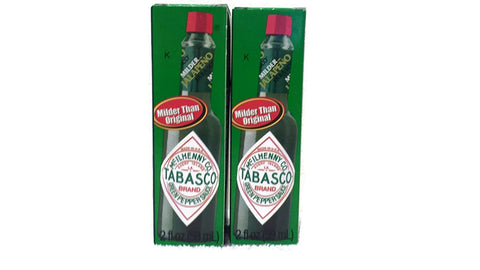 Image of Mcilhenny Co Tabasco Milder Jalapeno Pepper Sauce 2 Oz Bottle (Pack of 2)
