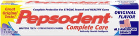 Pepsodent Complete Care Toothpaste Original Flavor 5.5 oz (Pack of 3)
