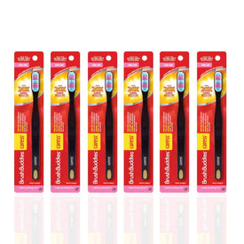 Brush Buddies Caress Toothbrushes with Patented Ultra Soft and Sensitive Bristles 6pk