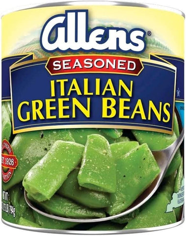 Image of Allens Cut Italian Seasoned Kentucky Wonder Style Green Beans 28 oz (Pack of 4)