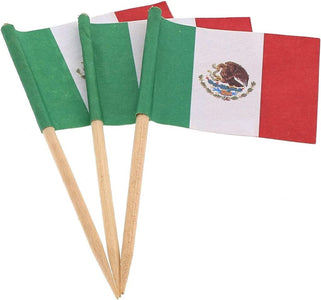 Royal Mexican Flag Picks, Package of 144