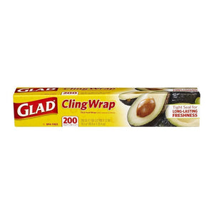 Glad Cling Wrap, 200 sq. ft (Pack of 3)