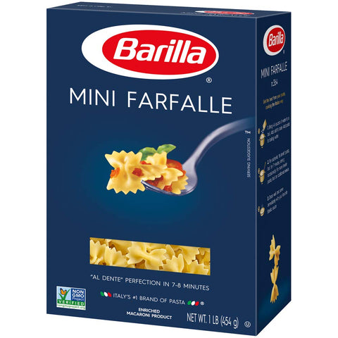 Image of Barilla Mini Farfalle Pasta, 16 Ounce Boxes