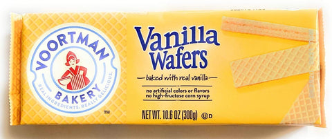 Image of Voortman Bakery Vanilla Wafers, oz., 10.6 oz, Pack of 4 for a total of 42.40 oz – Wafers Baked with Real Vanilla, No Artificial Colors, Flavors or High-Fructose Corn Syrup