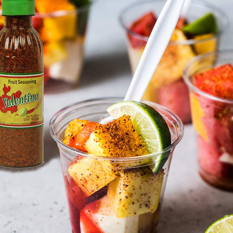 Image of Valentina Salsa Chili Powder All Natural Fruit Dry Seasoning Salt and Lime Perfect For Fruits Chips Great With Snacks and Many Other Dishes or More 4.93 Ounce Bottle (140 Gram)
