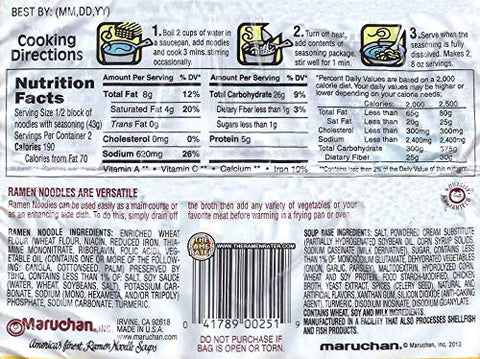 Image of Maruchan Ramen Noodle Soup Variety Pack,12 Beef 3-ounce Packages & 12 Chicken 3-ounce Packages , Total of 24 Packages