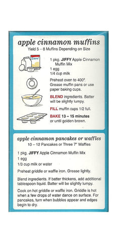 Image of Jiffy Apple Cinnamon Muffin Mix 7-oz Boxes (Pack of 6)
