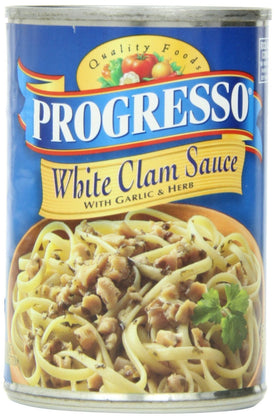Progresso, White Clam Sauce with Garlic & Herb, 15oz Can (Pack of 4)