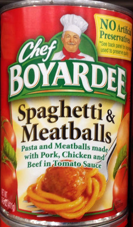 Chef Boyardee Spaghetti and Meatballs (Pack of 4)