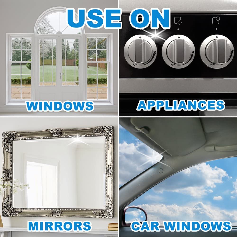 Glass Plus Glass Cleaner, 32 fl oz Bottle, Multi-Surface Glass Cleaner (Pack of 4)