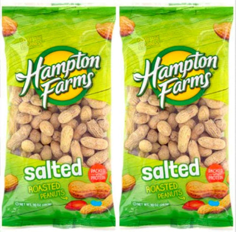 Image of Salted Roasted Peanuts, 10-oz. Bags - 2 Packs; Hearty and healthy peanuts a good source of Protein (1)