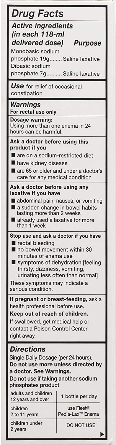 Fleet Adult Enema, 2 Pack