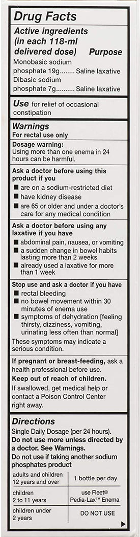 Fleet Adult Enema, 2 Pack