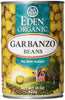 Eden Organic Garbanzo Beans, 15 Oz