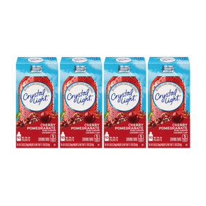 Crystal Light Natural Cherry Pomegranate, 10-Count Boxes (Pack of 4)