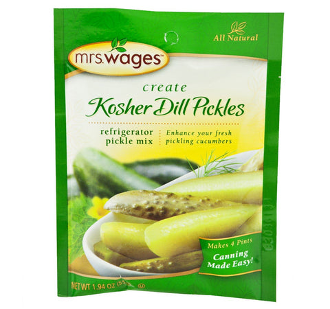Image of Mrs. Wages Refrigerator Kosher Dill Pickle Seasoning Mix, 1.94 Oz. Pouch