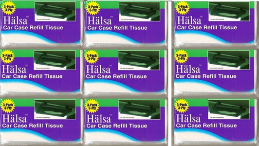 (Ship from USA) 27 HALSA Refill Tissues for Tempo Car Visor Tissue Holder