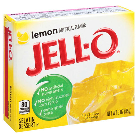 Image of Jell-O Lemon Gelatin Mix 3 Ounce Box (Pack of 6)