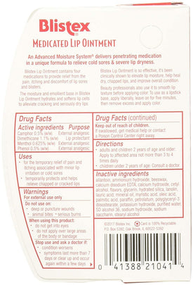 Blistex Lip Ointment Medicated 0.35 oz (Pack of 3)