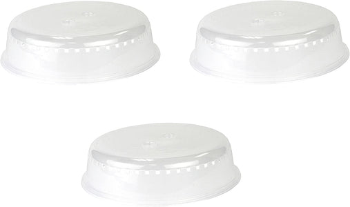 Chef Craft Clear Microwave Cover 10-Inches Diameter (3-Pack)