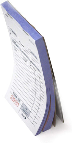 Image of Choice White Delivery Order Form Paper, Carbonless 3 Part Book 50 Sheets (10 Pack - 500 Total Sheets)