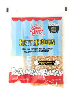 Al In One Kettle Corn Kit for 6 OZ popper or Larger, 4 Pack