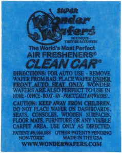 Wonder Wafers Air Fresheners 100ct. Individually Wrapped, Clean Car Fragrance