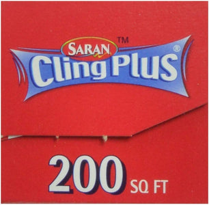 Saran Wrap Cling Plus Wrap 200 sq.', Boxed, Pack of 2