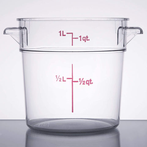 Image of Cambro , 1 Quart with Lid (clear)