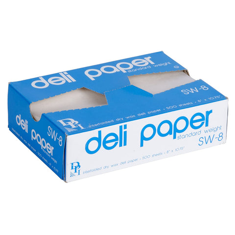 Image of Durable Packaging Interfolded Deli Wrap Wax Paper (8", 500)
