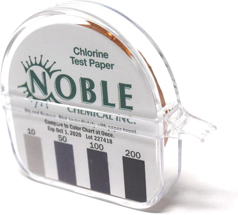 Image of Noble Chemical CM-240 Chlorine Test Paper Dispenser - 10-200ppm