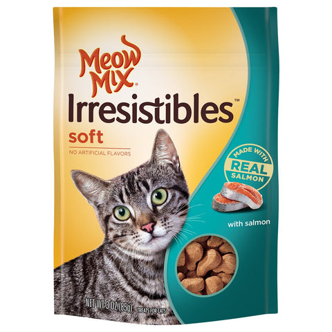 Image of Meow Mix Irresistibles Cat Treats - Soft Salmon - 3 oz