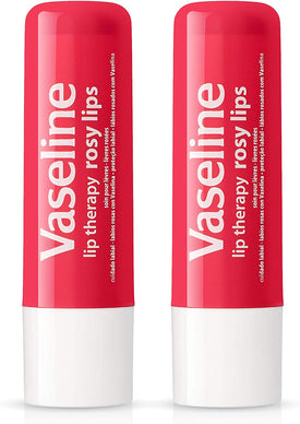 Vaseline Lip Therapy Stick with Petroleum Jelly - 2 Pack (Rosy Lips)